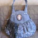 Große Tasche "Blaues Mädchen"